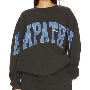 THE MAYFAIR GROUP Ways to Show Empathy Crewneck in ‘Charcoal’